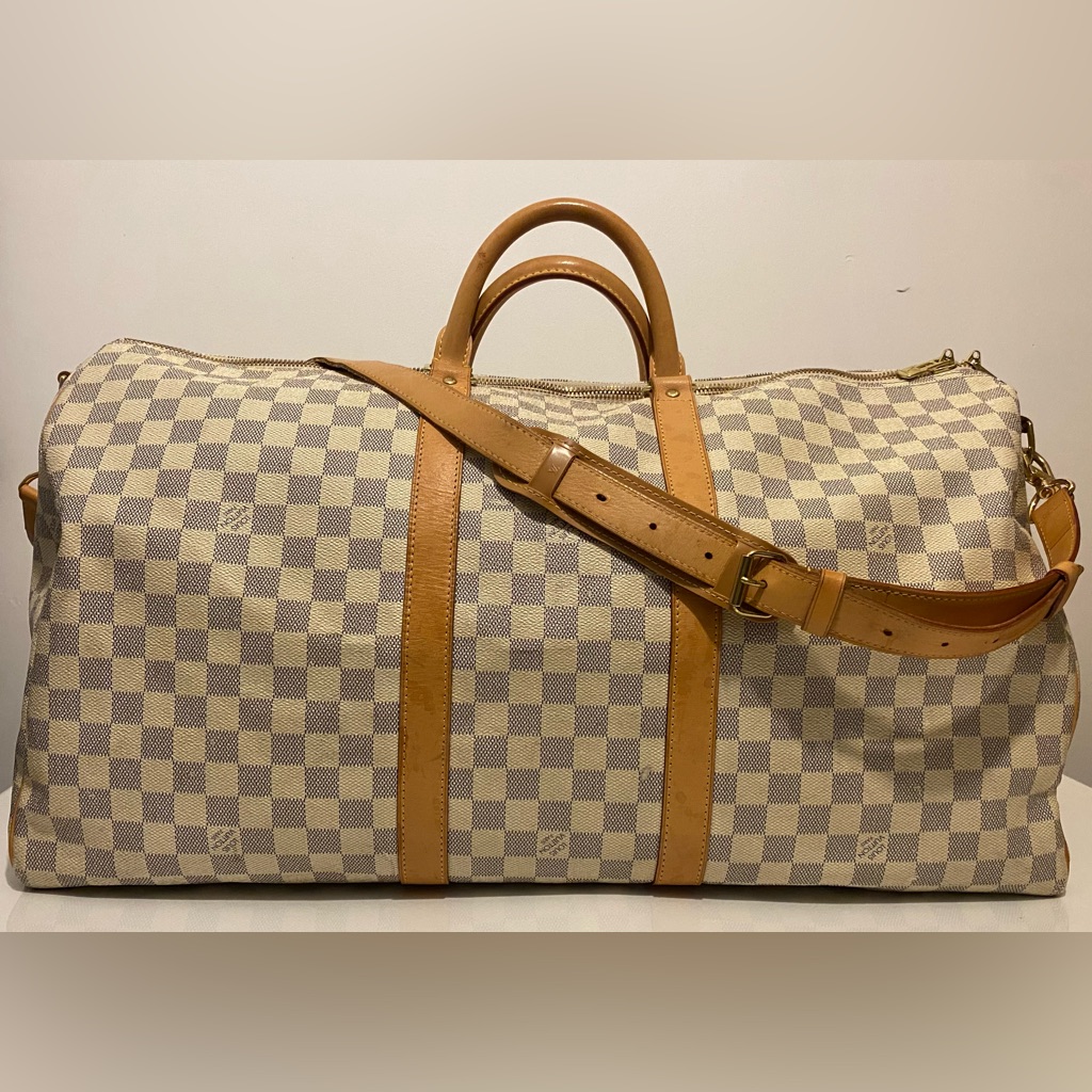 Checkered Louis Vuitton Travel Bag